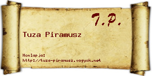 Tuza Piramusz névjegykártya